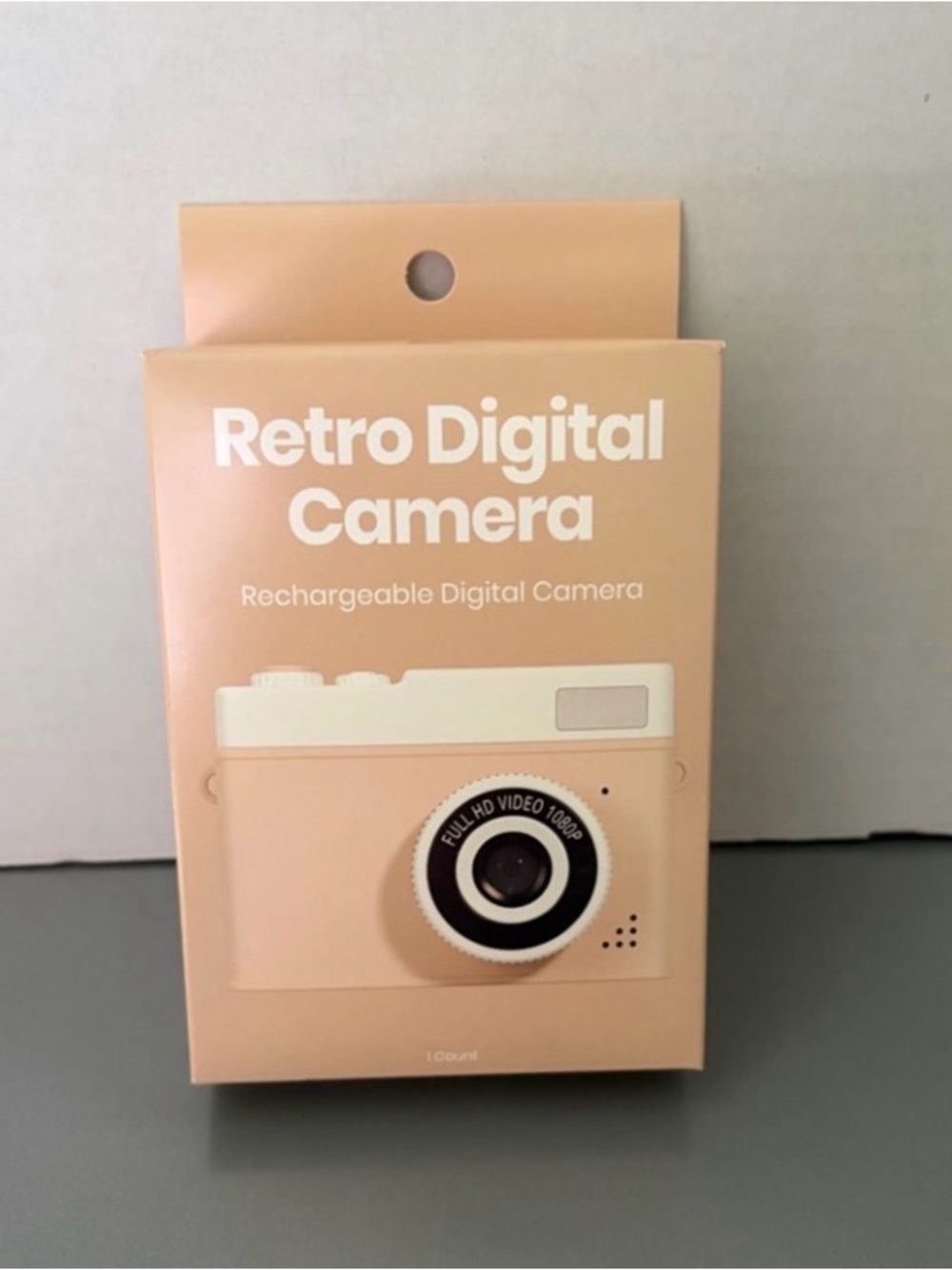 👉 Retro Digital Camera Pink Rechargeable Kids Camera Photo & Video Gift